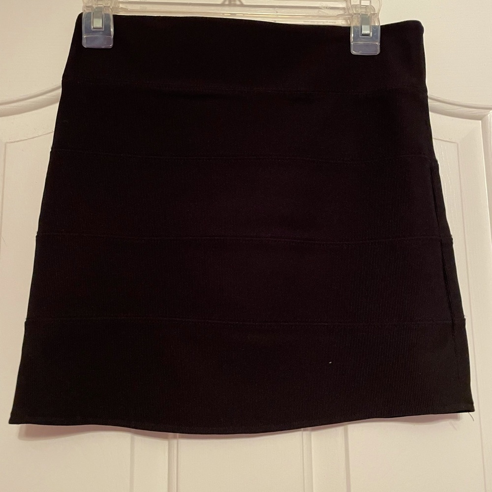 Black Body Con Skirt
